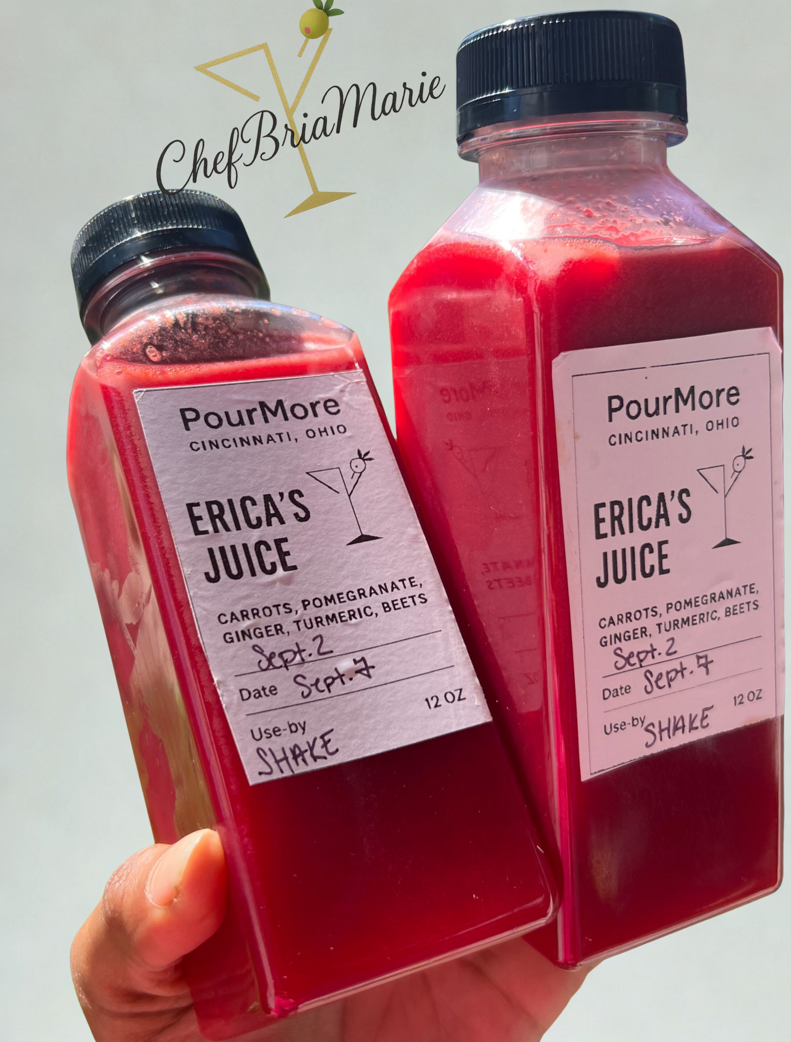 Chef BriaMarie custom juice blends