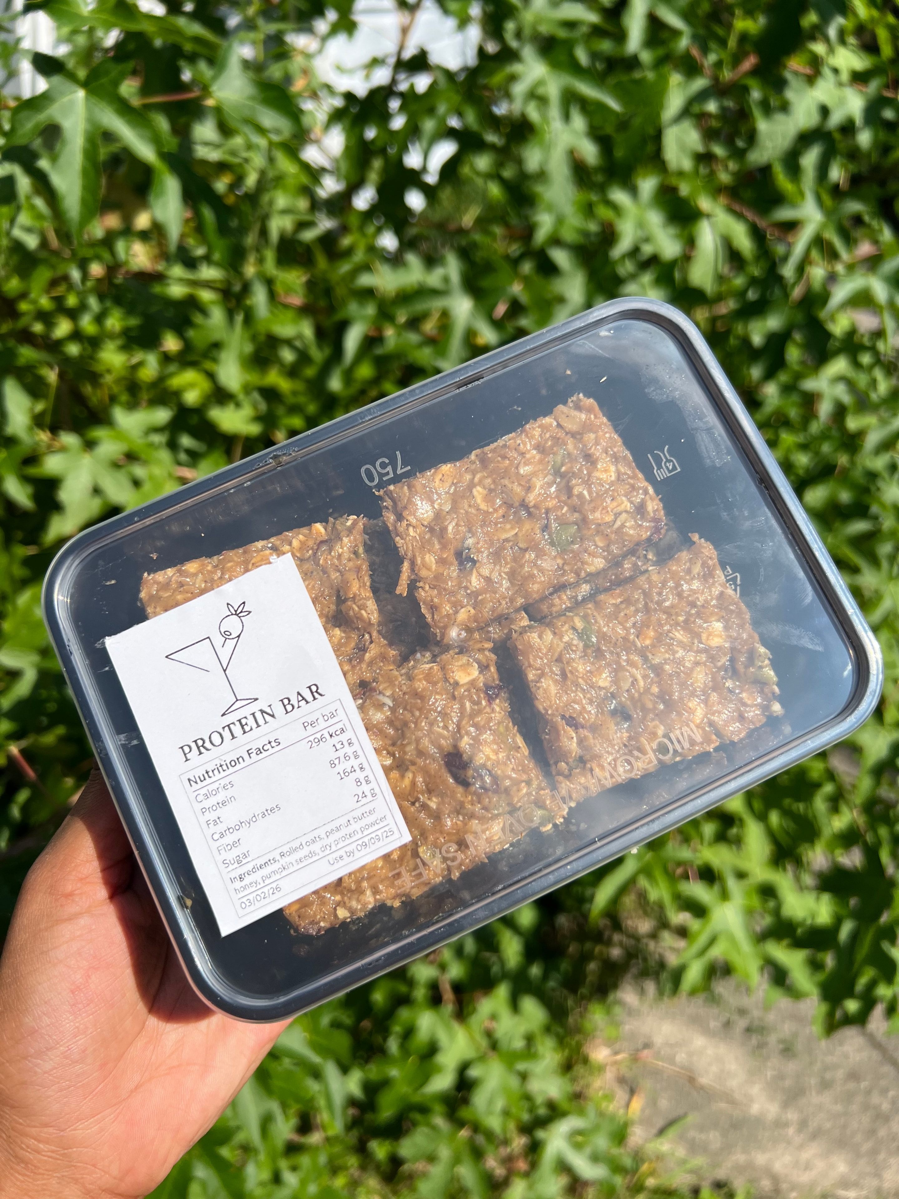 Chef BriaMarie branded protein bars